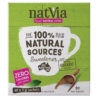 NATVIA 100% Natural Sweetener 40 sachet x 2g