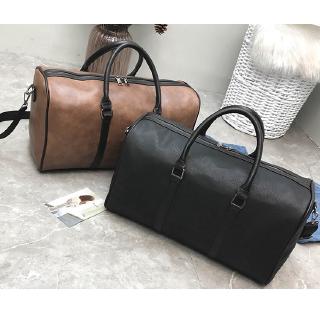 Men Women PU Leather Fashion Vintage Luxury Luggage Duffle Bag 2 Way Sling Bag B037