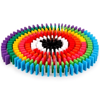 120Pcs Rainbow Building Blocks Toy Rainbow Wooden Domino Blocksducational Toys