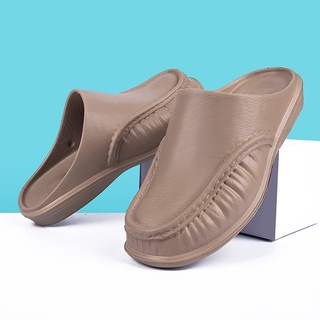 Four season men's half slippers summer outdoor casual shoes large slippers men's shoes jvXU