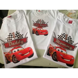 Cars themed family shirt/Mcqueen/Birthday Cars-SOLD PER PIECE-Name can be changed(see description) (1)