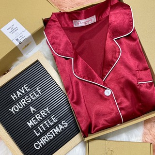 Silk Sleepwear packed in a ready gift box (Short sleeve + pajama)