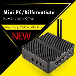 Newest Mini desktop Computer Intel N3160/J3160 J1900 Qaud Core Pfsense Barebone 2*Gigabit LAN(RJ-45) 300M Wifi Fanless mini pc