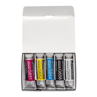 Holbein Artist 's Gouache, Primary Set Of 5 Colors 15ml