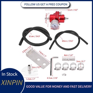 ✎□♈[XiNP] Universal Aluminum Adjustable Fuel Pressure Kit Aluminum 0-140 PSI