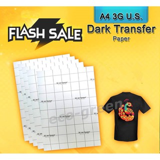 【PHI local cod】 3G Dark Transfer Paper A4 Jet-opaque