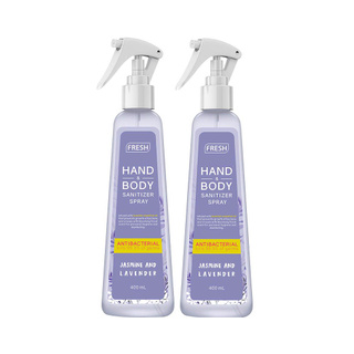 Fresh Jasmine And Lavender Hand and Body Sanitizer Spray (400ml) x2