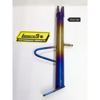 Side stand stainless 2 tone made in thailand freebies gold bolt sa gamit