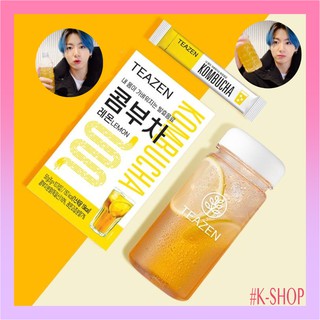 Korean Trendy Drink TEAZEN Kombucha Lemon 30ea + Free Bottle Gift (1)