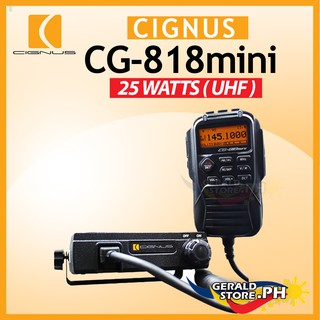 Cignus CG-818 MINI Single Band 25 Watts Mobile Base Radio VHF or UHF CG818 - 1 Year Warranty