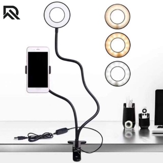 New Professional Live Stream Phone Stand Mobile Holder with Ring Light (1)