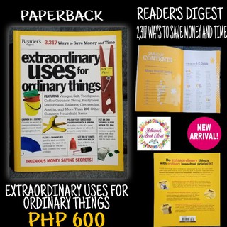 EXTRAORDINARY USES FOR ORDINARY THINGS