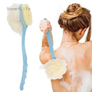 Funny Long Handle Soft Hair Bath Brush Back Double-Sided Bath Brush Bathroom Hangable