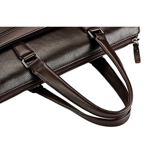 Men's Briefcase Casual Diagonal Business Bag Men's Leather Briefcase HandBag Tote Business Bag (3)