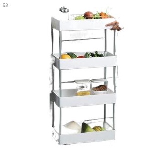 ┅㍿4/5 Layer Moving Rack Kitchen Storage Shelf Wall Cabinets Home Bedroom/Bathroom Organizer Trolley