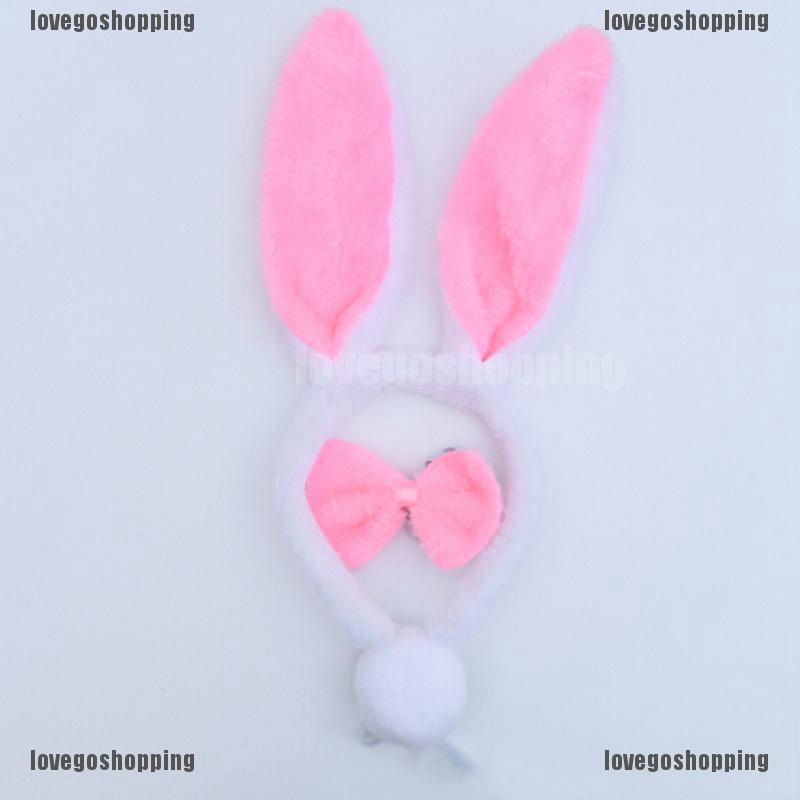 Halloween Christmas Costume Rabbit Bunny Ears Headband Cute Plush Hair Band