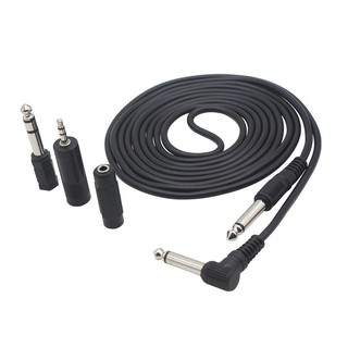 yohi2018 3M Instrument Guitar Audio Cable 6.35mm Straight to Right Angle Plug