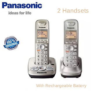 Panasonic KX-TG4221N Expandable Telephone 4-Way Call Capability DECT 6.0 PLUS Cordless Phone Answering System with Caller ID / Call Waiting / Speaker - 2 Handsets