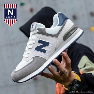 ❅Shoes men s autumn and winter 2021 new official authentic N word breathable soft sole sports shoes