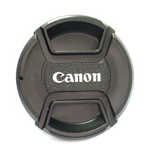 Front Lens Cap Snap on Center Pinch For Canon DSLR Camera 49 52 55 58 62 67 72 77 82mm