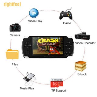 rightfeel X6 8G 32 Bit 4.3" PSP Portable Handheld Game Console Player 10000 Games mp4 +Cam AvDY