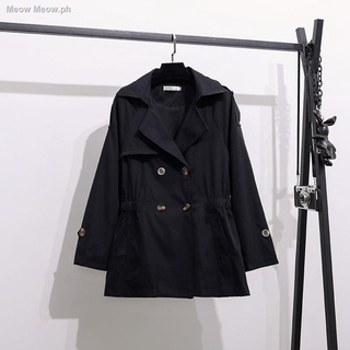 ■▼Lining windbreaker women s mid-length spring and autumn new coat Korean version of the wild loose suit collar casual slim coat (4)