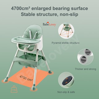 New Baby High chair with Pocket &Cushion Feeding Baby Chair Adjustable Compartment Chair (3)