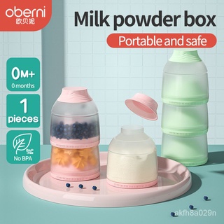 3Grids Portable Milk Powder Formula Dispenser Baby Food Feeding Container Storage Box Milk Container