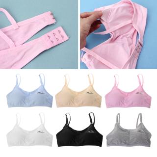 Teen Underwear Cotton Letter Print Bra for Young Girls for Yoga Sports Running