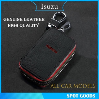 Isuzu Car Keychain Leather Key Case Car Key Wallet Holder