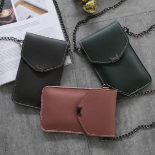 [Popular Women Mobile Phone Crossbody Bag] [Can Touch Cell Phone Screen Design] [PU Leather material] (3)