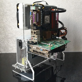 ►♟ITX MATX ATX Air Tower Case PC Test Bench Open Frame Computer Motherboard DIY Acrylic Water Coolin