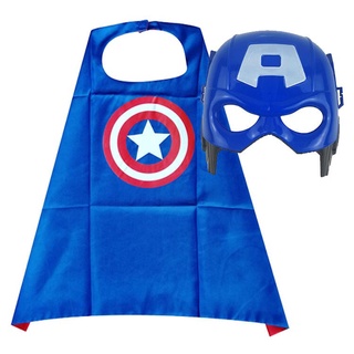 Captain America Shield Mask Set kids cosplay tool Performance Cape Cloak (9)