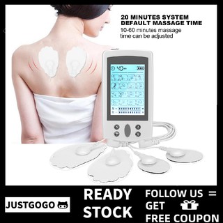 Justgogo 16 Modes Tens Unit Machine Electric Pulse Massager Muscle Stimulator Therapy