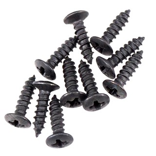 50 Pieces Pickguard Mounting Screws for Electric Guitar Bass Accessory Black
