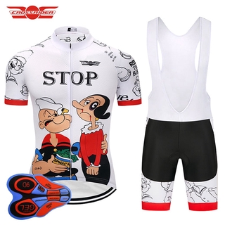 Crossrider 2020 Men's Cartoon Cycling Jersey MTB Bicycle Clothing Short Sets Ropa Ciclismo Bike Wear Clothes Maillot Culotte (3)