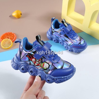 Lighted children s ultraman shoes spring and autumn new men s and women s baby sports shoes light sh