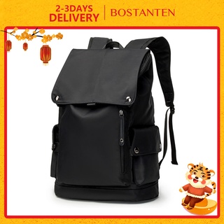 BOSTANTEN New Male Trend Korean Backpack Simple Waterproof Casual Nylon Large Capacity Travel Bag (1)