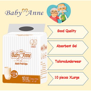 Baby Anne Adult Pull ups XL 1pck by 10's