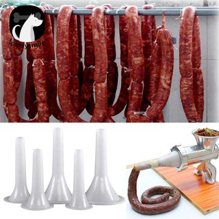 L~✌1Pc Manual Plastic Sausage Stuffer Filler Funnel Maker Tube for Meat Grinder (7)