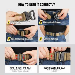 Men's Tactical Nylon Belt Quick Release Heavy Duty (9)