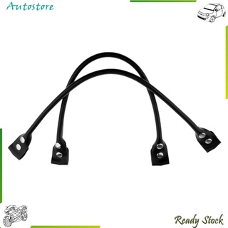 【Autostore】 2x Leather Handbag Bag Strap Detachable Bag Handle Replacement Black