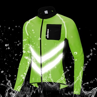 WOSAWE Men's Windbreaker Cycling Jacket Breathable Windproof Reflective Strips Water Resistance Bike