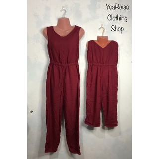 Mother and Daughter Back Zipper Jumpsuit