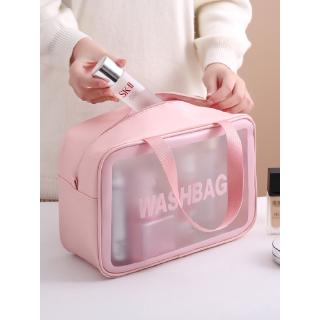 Waterproof Cosmetic Bag Ins Large Capacity Portable Travel Toilet Bag PVC Transparent Cosmetic Storage Bag (1)