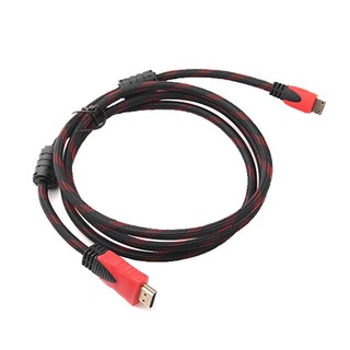 HDMI Cable 1.5M High Speed HDMI Cable Red Black Braided Cord RD1.5 COD (2)