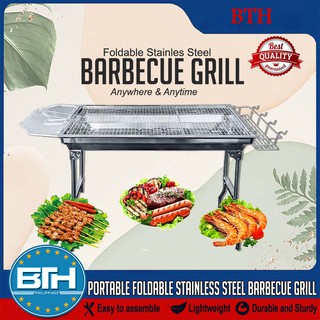 BTH Portable Outdoor Stainless Steel Barbeque Charcoal Griller
