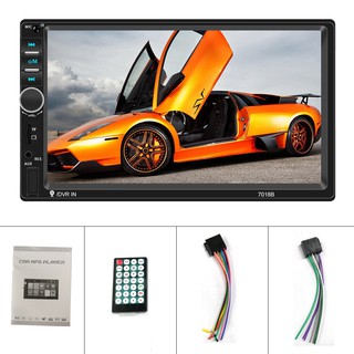 7018B Car Radio 7" 2 Din LCD Touch Screen Multimedia Player Audio Stereo Bluetooth Mirror-Link (2)