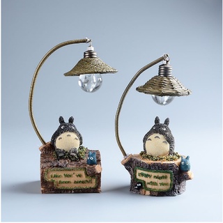 Cartoon Totoro Design LED Night Light Lamp Resin Home Display Model Mold Decor (4)