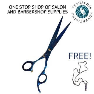 Henbor blue titanium stainless and ice tempered barber scissors